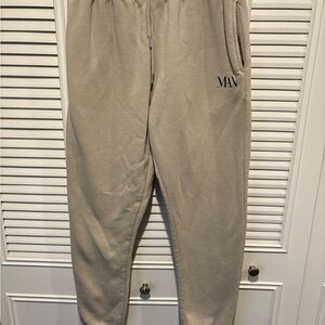 Boohoo Mens Tan Joggers